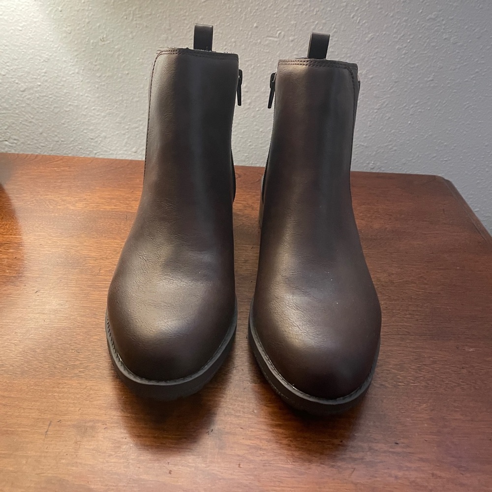 Style & Co. Dark Brown Ankle Boots